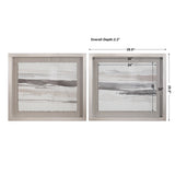 Wall Art Neutral Landscape Framed Prints, Set/2