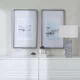 Wall Art New England Port Framed Prints, S/2