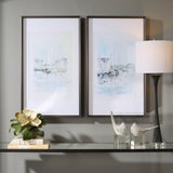 Wall Art New England Port Framed Prints, S/2