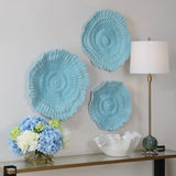 Wall Art Ocean Gems Blue Wall Decor // Set of 3