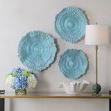 Wall Art Ocean Gems Blue Wall Decor // Set of 3