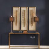 Wall Art Palma Gold Leaf Shadow Box Set/3