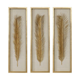 Wall Art Palma Gold Leaf Shadow Box Set/3