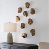 Wall Art Pebbles Blonde Wood Wall D残or, S/9