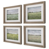 Wall Art Quiet Meadows Framed Prints // Set of 4