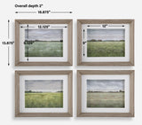 Wall Art Quiet Meadows Framed Prints // Set of 4