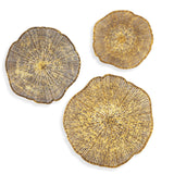 Wall Art Radiance Gold Metal Wall Decor // Set of 3