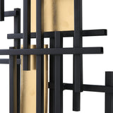 Wall Art Reflection Metal Grid Wall Decor, S/2