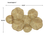 Wall Art Ripley Gold Metal Wall Art