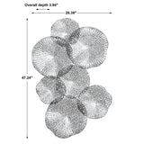 Wall Art Ripley Pewter Metal Wall Art