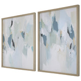 Wall Art Seabreeze Abstract Framed Canvas Prints Set/2