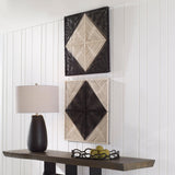 Wall Art Seeing Double Rope Wall Squares, S/2