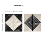 Wall Art Seeing Double Rope Wall Squares, S/2