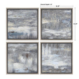 Wall Art Shades Of Gray Hand Painted Art S/4