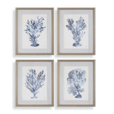 Wall Art Shibori Coral Framed Prints // Set of 4