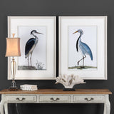 Wall Art Shore Birds Framed Prints S/2