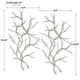Wall Art Silver Branches Wall Art S/2
