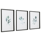 Wall Art Simple Sage Watercolor Prints, S/3