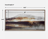 Wall Art Splash Of Land Framed Canvas