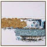 Wall Art Stacked Against Hand Painted Canvas