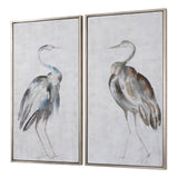 Wall Art Summer Birds Framed Art S/2