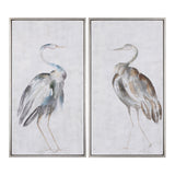 Wall Art Summer Birds Framed Art S/2