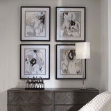 Wall Art Tangled Threads Abstract Framed Prints, S/4