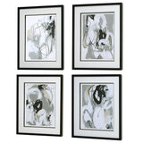 Wall Art Tangled Threads Abstract Framed Prints, S/4