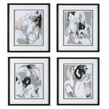 Wall Art Tangled Threads Abstract Framed Prints, S/4