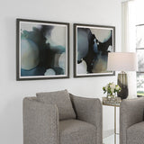 Wall Art Telescopic Abstract Framed Prints, Set/2