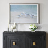 Wall Art Tranquil Shorebirds On The Sand Framed Print