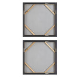 Wall Art Unpredictable Hand Painted Canvases // Set of 2