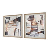 Wall Art Vetrina Framed Abstract Prints // Set of 2