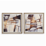 Wall Art Vetrina Framed Abstract Prints // Set of 2