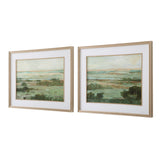 Wall Art Warm Valley Framed Prints // Set of 2