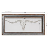 Wall Art Western Skull Mount Print