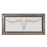 Wall Art Western Skull Mount Print