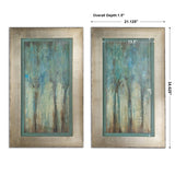 Wall Art Whispering Wind Framed Art, S/2