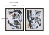 Wall Art Winterland Abstract Prints, Set/2