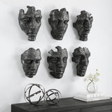 Wall Decor Self-Portrait Metallic Wall Decor // Set of 6