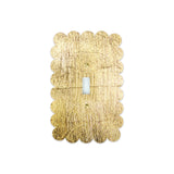 Wall Plates & Covers Gold Gilded Scallop Edge Acrylic Switch Plate Single Switch