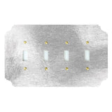 Wall Plates & Covers Silvered Acrylic Switch Plate Quad Switch