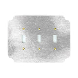 Wall Plates & Covers Silvered Acrylic Switch Plate Triple Switch