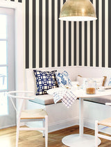 Wallpaper 3-in Stripe Wallpaper // Black & White