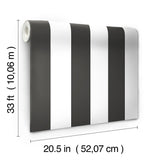 Wallpaper 3-in Stripe Wallpaper // Black & White