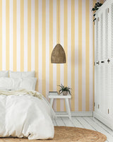 Wallpaper 3-in Stripe Wallpaper // Yellow