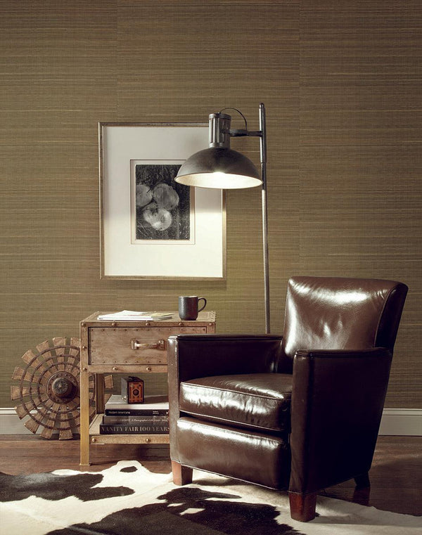 Wallpaper Abaca Weave Wallpaper // Brown
