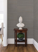 Wallpaper Abaca Weave Wallpaper // Charcoal