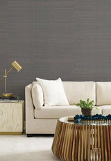 Wallpaper Abaca Weave Wallpaper // Charcoal