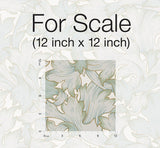 Wallpaper Acanthus Toss Wallpaper // Beige & Seafoam